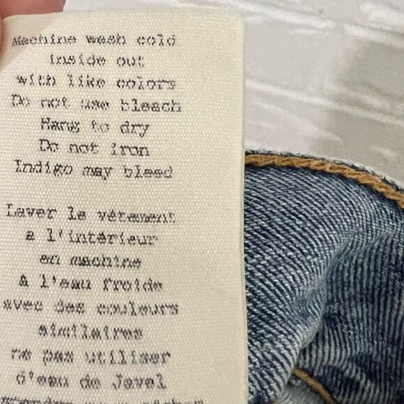 Rag & Bone Cut Off Winnie Destroyed Jean Denim Shorts Size 26 - Picture 10 of 10